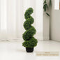 Purilite Select Simulation Spiral Green Plant Tree – Creative Faux Pine Needle Eucalyptus Decorative Potted Plant for Indoor Outdoor Home and Event Decor - PuriLite