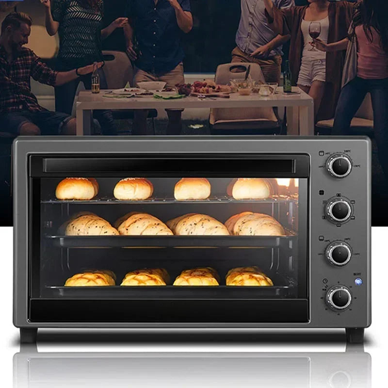Purilite Select 60L Electric Oven | Large Capacity Multifunction Home Baking Oven | Hot Air Circulation Countertop Oven - PuriLite