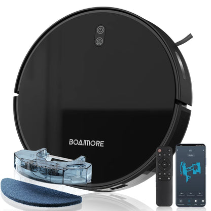 Purilite Select V6 Robot Vacuum Cleaner & Mop Combo 6000PA Suction WiFi/Voice Control Auto-Recharge Pet Hair Cleaning - PuriLite