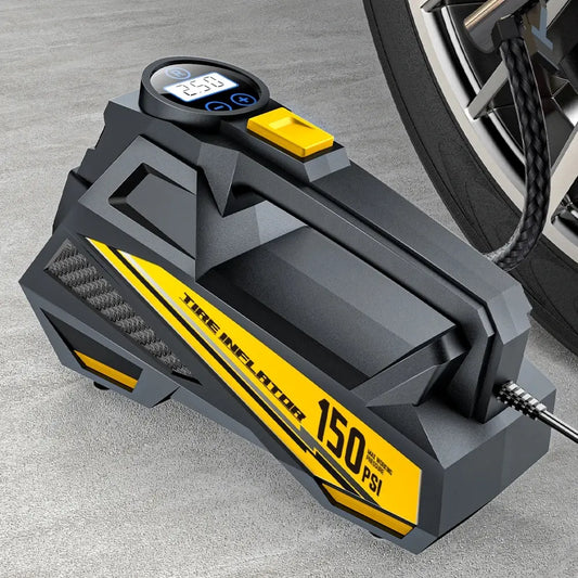 Purilite Select – Corded Portable Car Air Pump | 12V 150PSI Electric Tire Inflator with LED Light
