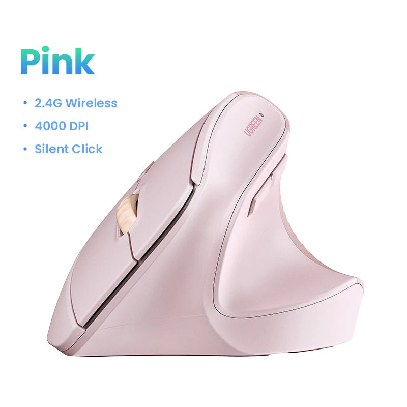 🖱️ Purilite Select – Vertical Wireless Ergonomic Mouse 2.4G