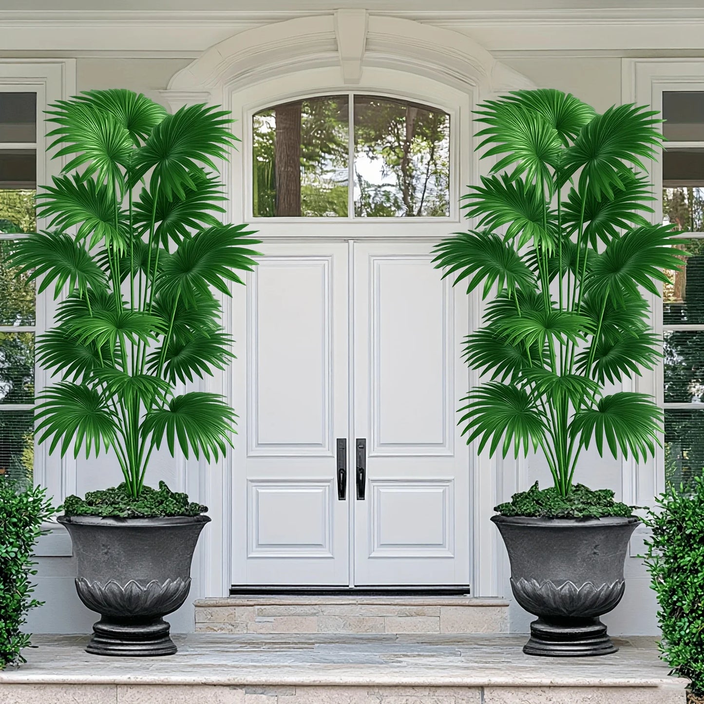 Purilite Select 43.3-Inch Artificial Palm Tree – Large Faux Tropical Plant for Indoor Outdoor Home and Event Decor (No Pot) - PuriLite