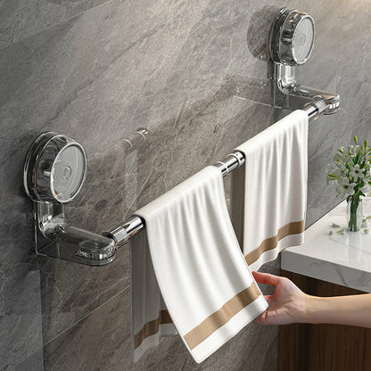 Purilite Select Retractable Suction Cup Towel Rack – Wall Mounted No-Drill Stainless Steel Towel Bar with Strong Hold for Bathroom & Kitchen Storage - PuriLite