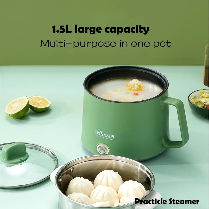 Purilite Select 1.5L Mini Multifunction Electric Cooker 220V Non-Stick Rice Cooker Hot Pot for 1–2 People Dorm Kitchen - PuriLite