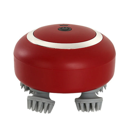 Purilite Select Advanced Head Massager with Red Light Therapy – Deep Kneading Scalp Care with Adjustable Speed & Soft Silicone Nodes