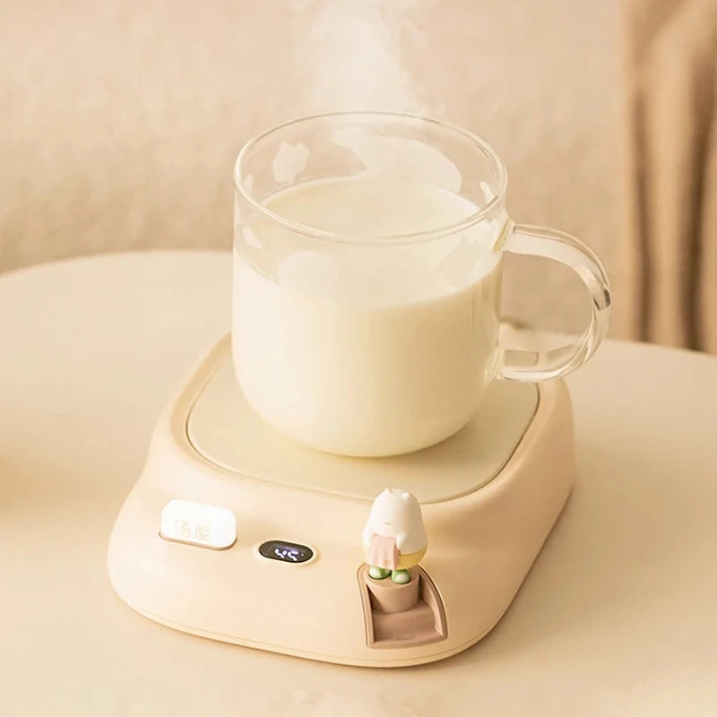 25W Coffee Mug Warmer Cup Heater Electric Hot Plate 4 Temperature Settings Warmer Cup Coaster for Tea Milk Water Heating Pad - PuriLite