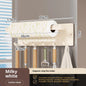 No Drilling Rack 26cm Magnetic Paper Towel Holder for Refrigerator with 6 Hooks Kitchen Roll Holder Wall Mount Fridge Organizer