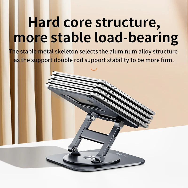 Laptop Stand 360° Rotatable Notebook Holder Liftable Desk Riser Stand Aluminum Alloy Stand Compatible With 9.7-17.3 Inch Laptops - PuriLite