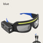 New XTE multifunctional glasses light with Type-C charging, warning headlamp, compact and portable, touch-sensitive headlamp