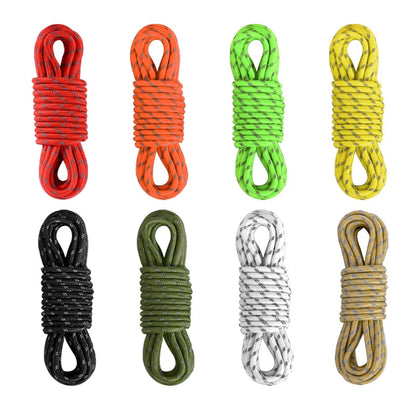 Purilite Select Reflective Paracord Rope | 5M x 5mm Heavy-Duty Camping Tent Guy Line for Tarp, Canopy, Hiking, Survival, Outdoor Emergency and Utility Use