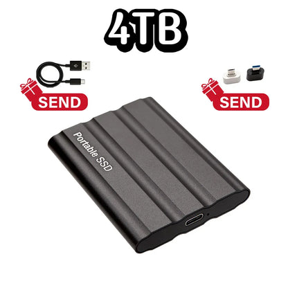 Purilite Select Portable External SSD USB 3.1 Type-C High-Speed Solid State Drive 1TB, 2TB, 4TB, 8TB, 12TB, 16TB, 32TB, 64TB & 128TB for Laptop, Desktop, Windows, macOS & Android