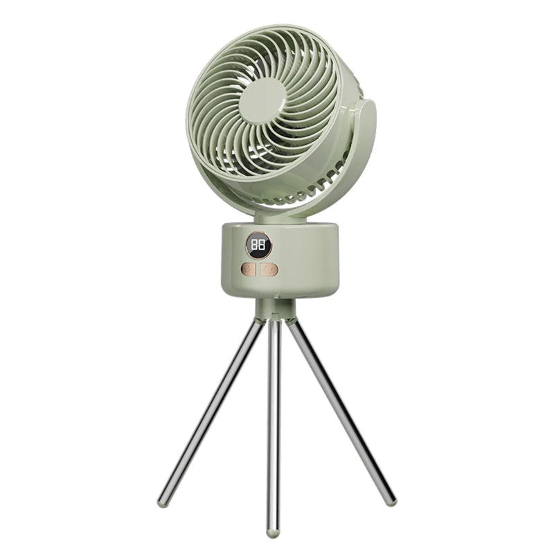 Purilite Select – 3600mAh Rechargeable Camping Fan with Tripod &amp; Auto Head-Shaking