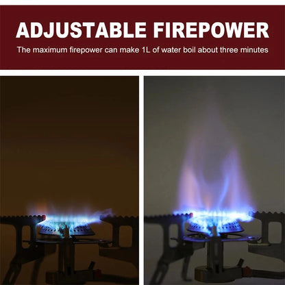 Purilite Select Portable Folding Camping Gas Stove 3500W Outdoor Backpacking Cooking Stove with Ignition for Hiking, Camping & Picnic