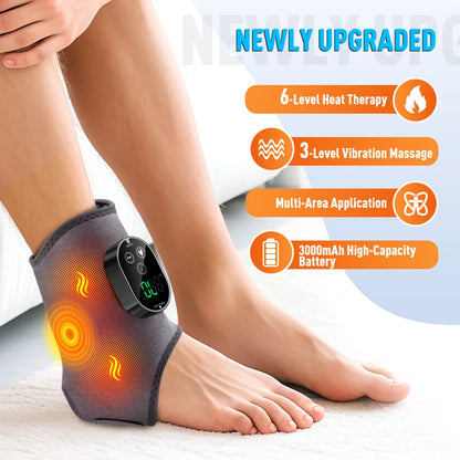 Purilite Select™ Dual Motor Heat & Vibration Rechargeable Foot and Ankle Massager