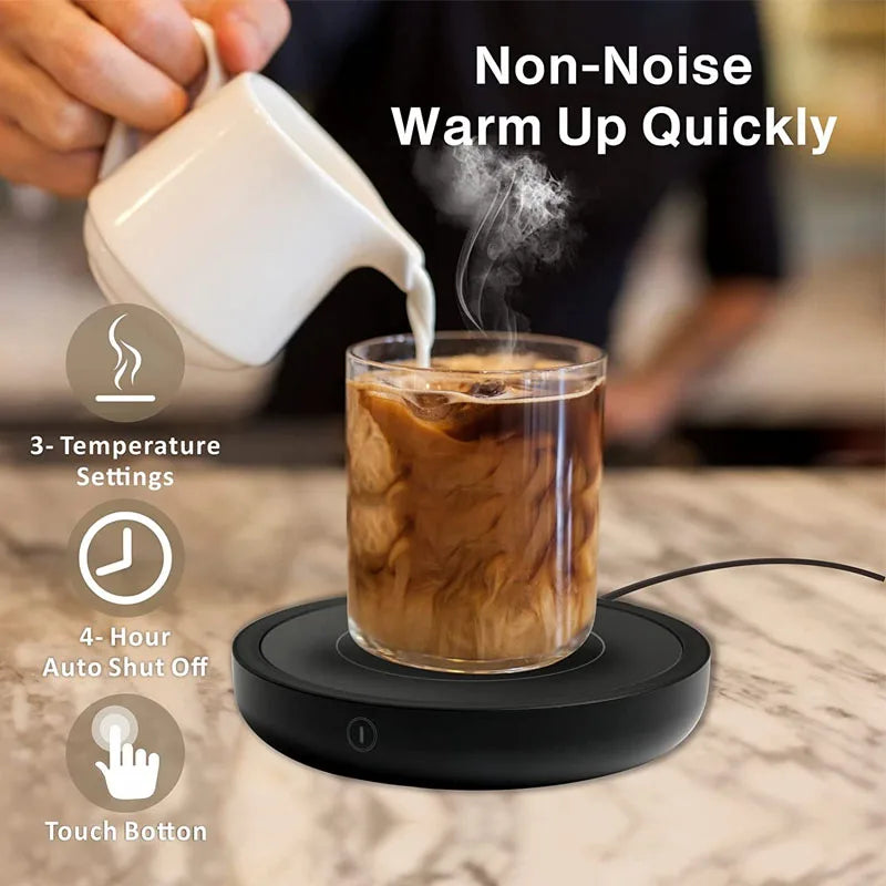 Purilite Select Smart Cup Heater – Electric Mug Warmer for Coffee, Tea, Milk & More | 3 Temperature Settings | Auto Shut-Off | Quiet, Safe, & Stylish