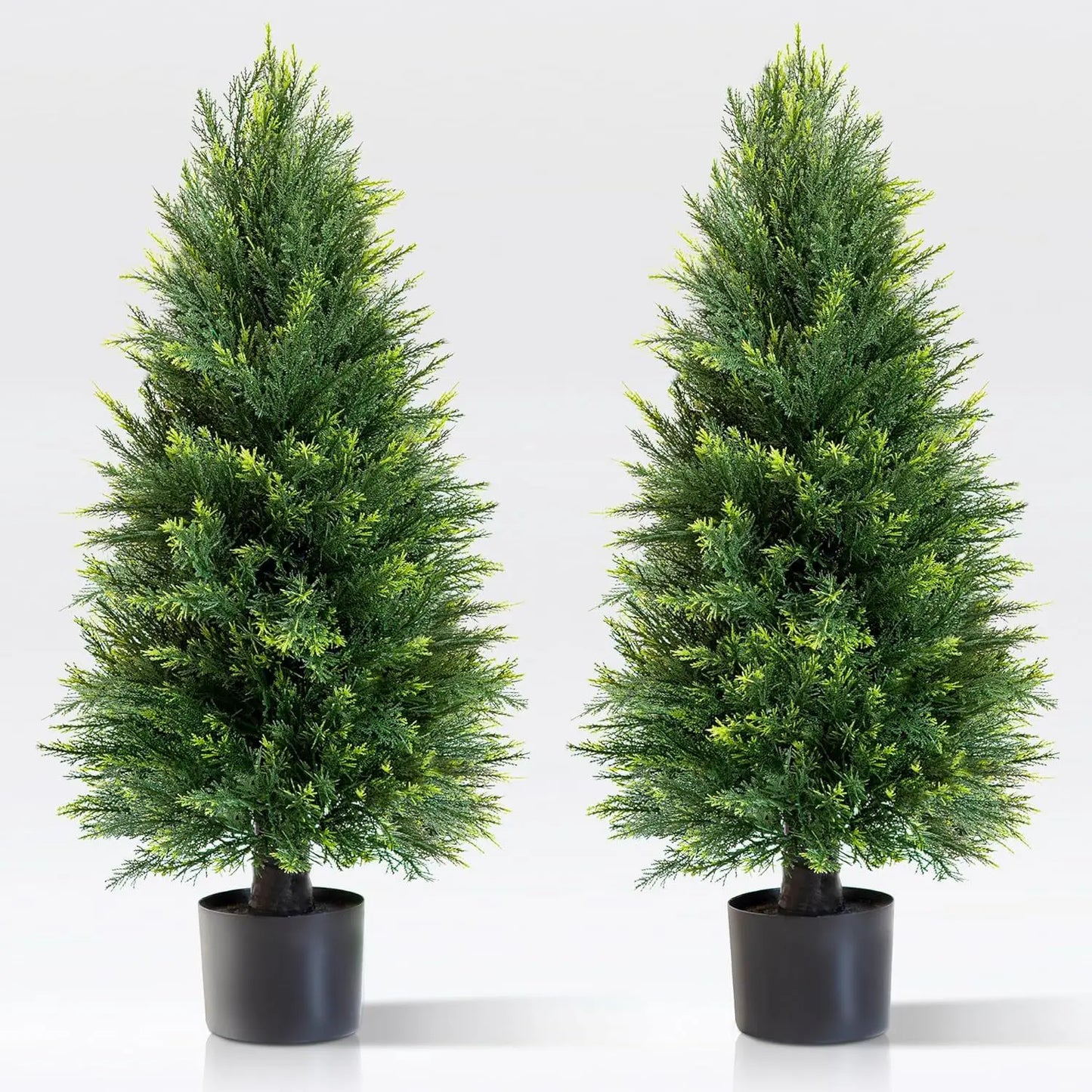 Purilite Select Artificial Pine & Cypress Potted Tree – Realistic Faux Evergreen Floor Plant for Christmas Decoration, Home, Hotel, and Indoor Outdoor Display - PuriLite