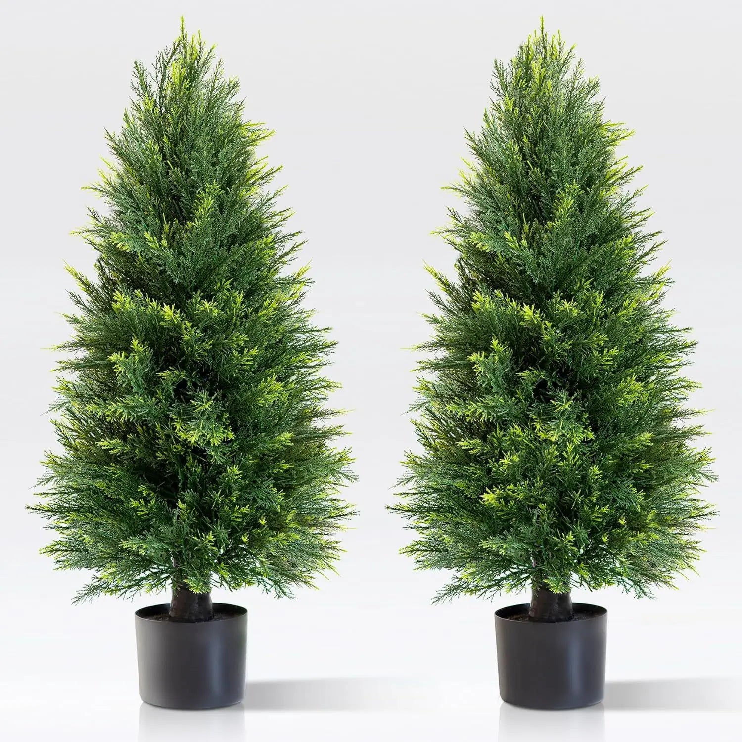 Purilite Select Artificial Pine & Cypress Potted Tree – Realistic Faux Evergreen Floor Plant for Christmas Decoration, Home, Hotel, and Indoor Outdoor Display - PuriLite
