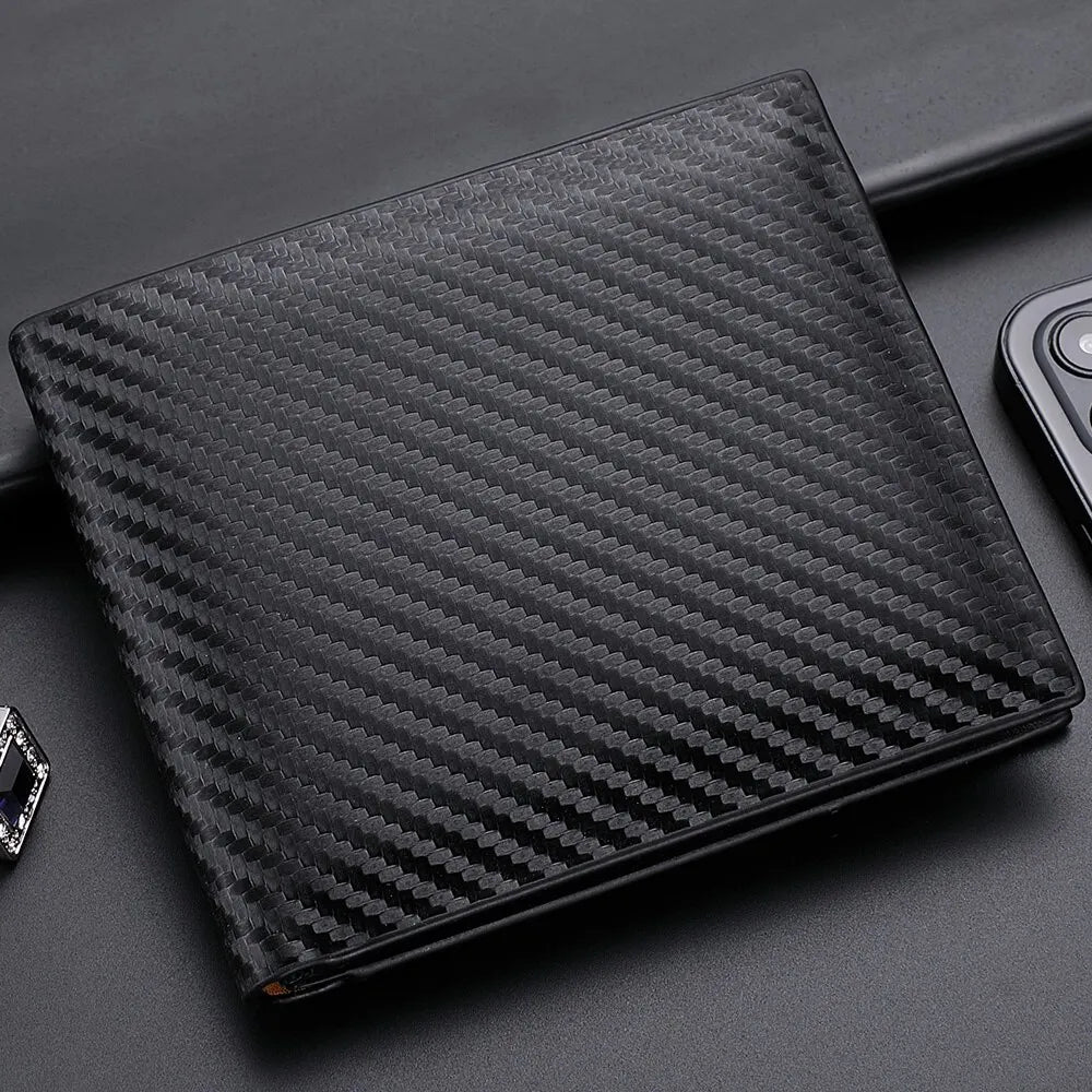 Purilite Select Carbon Fiber Short Wallet for Men