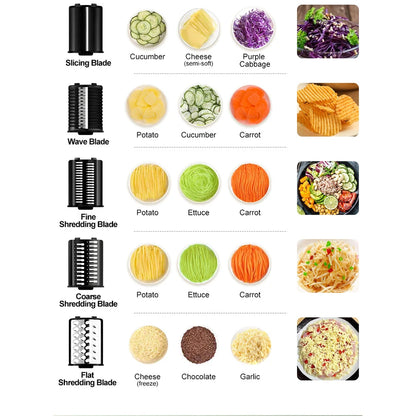 Purilite Select – 5-in-1 Electric Vegetable Cutter & Food Processor