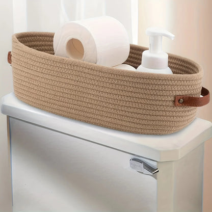Purilite Select Oval Woven Bathroom Storage Basket