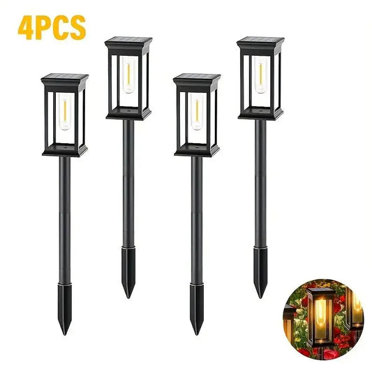 Purilite Select Solar Garden Pathway Lights Outdoor Waterproof Landscape Lawn Lights with Automatic On/Off