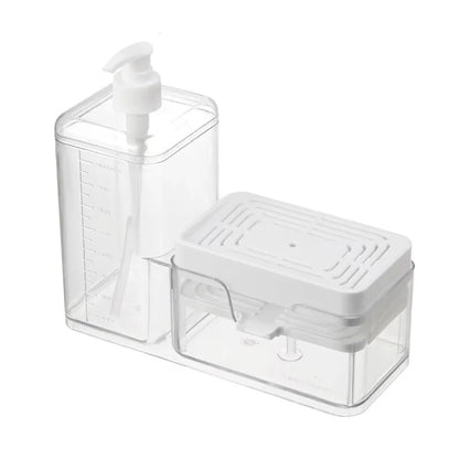 Purilite Select – 2-in-1 Hand Press Soap Dispenser with Sponge Holder