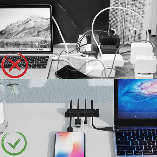 Purilite Select – 10-Hole Adhesive Cable Organizer