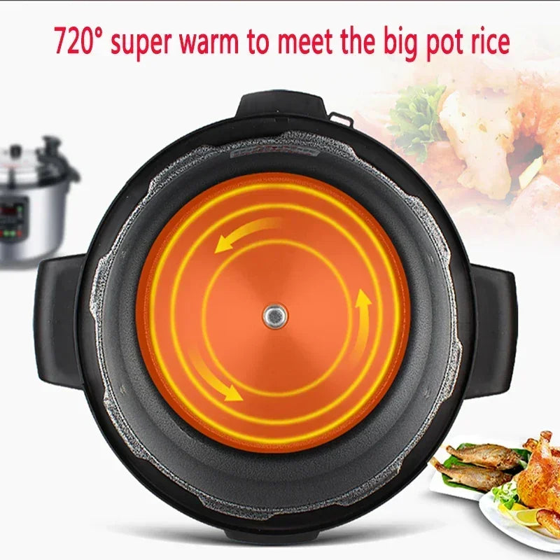 Purilite Select 17L / 21L / 25L Commercial Electric Pressure Cooker 220V High Capacity Stainless Steel Rice Cooker for Large Groups - PuriLite