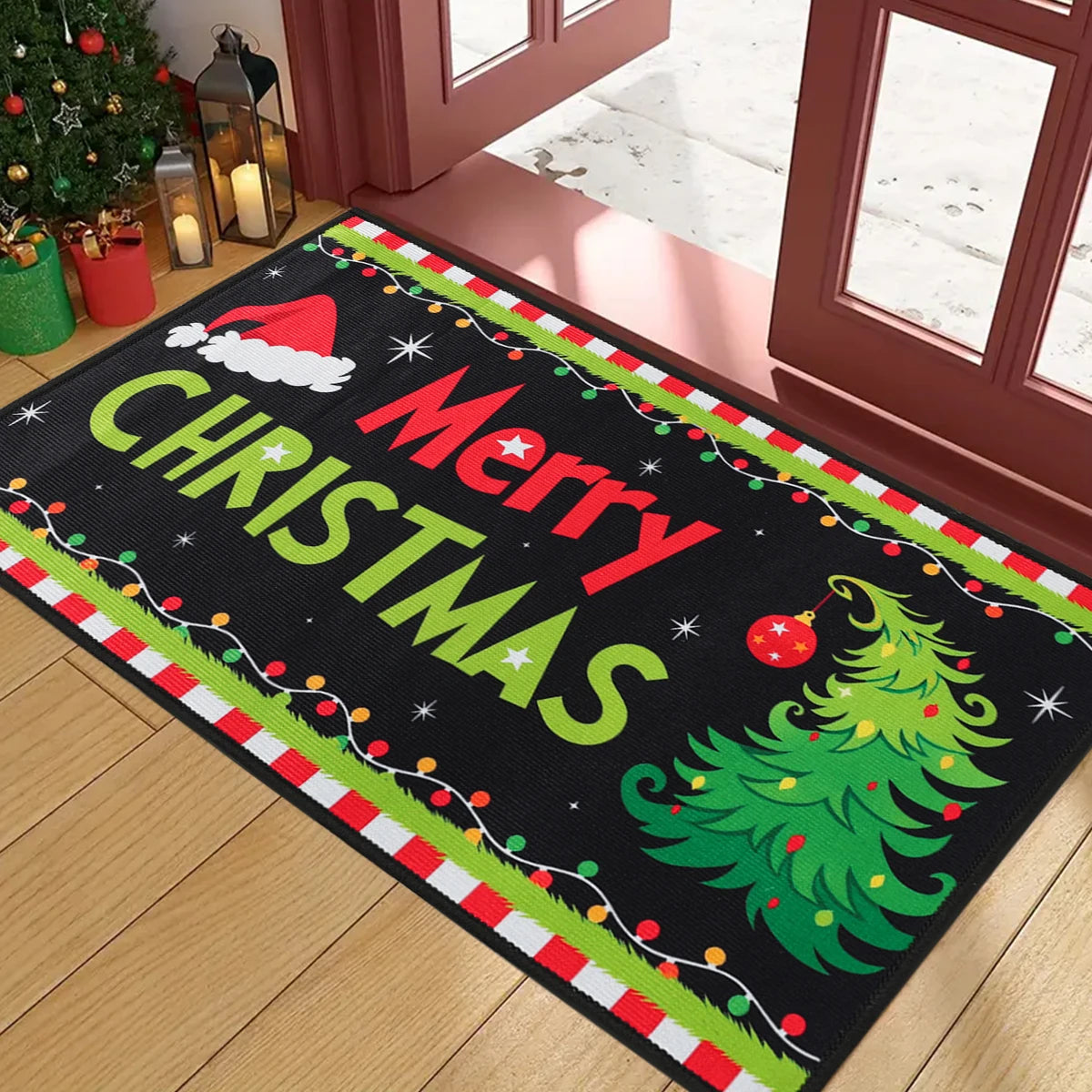 Purilite Select Christmas Welcome Doormat – Festive Outdoor Carpet for Merry Christmas & New Year 2025 Decor
