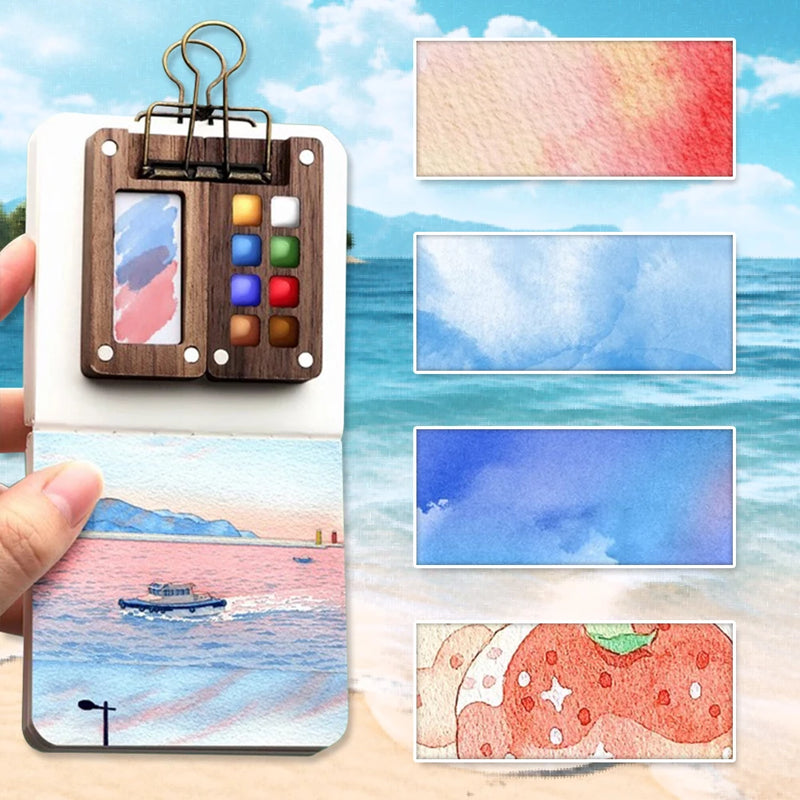 Purilite Select Portable 12-Color Watercolor Paint Box Set