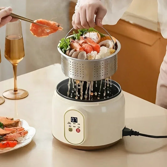 Purilite Select 1.8L Mini Electric Rice Cooker Non-Stick Multifunctional Cooking Pot with Timer for 1–2 People - PuriLite