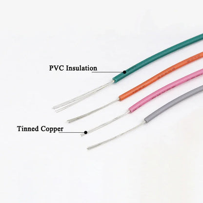 Purilite Select UL1007 PVC Insulated Stranded Wire Kit 30AWG / 28AWG / 26AWG / 24AWG / 22AWG / 20AWG / 18AWG / 16AWG 5-Color Electrical Hook-Up Cable Set