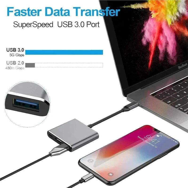 Purilite Select 3-in-1 USB-C Hub