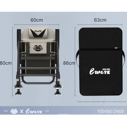 🎣 European Reclining Foldable Fishing Chair