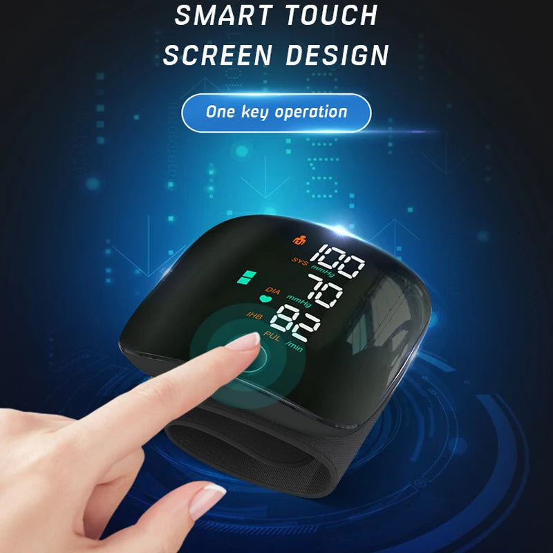 Purilite Select Digital Wrist Blood Pressure Monitor – Portable BP Monitor with Heart Rate Tracking, USB Powered, Easy-Read Display for Home Use - PuriLite