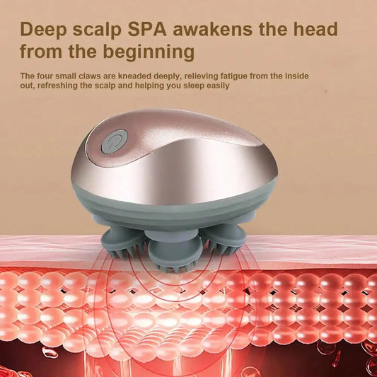 Purilite Select Scalp Massager – Mini Octopus Claw Electric Head Massager