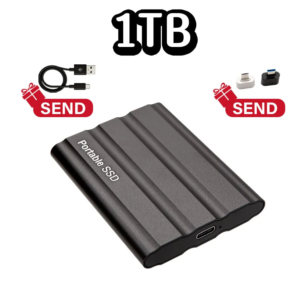 Purilite Select Portable External SSD USB 3.1 Type-C High-Speed Solid State Drive 1TB, 2TB, 4TB, 8TB, 12TB, 16TB, 32TB, 64TB & 128TB for Laptop, Desktop, Windows, macOS & Android