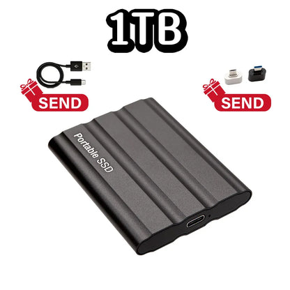 Purilite Select Portable External SSD USB 3.1 Type-C High-Speed Solid State Drive 1TB, 2TB, 4TB, 8TB, 12TB, 16TB, 32TB, 64TB & 128TB for Laptop, Desktop, Windows, macOS & Android