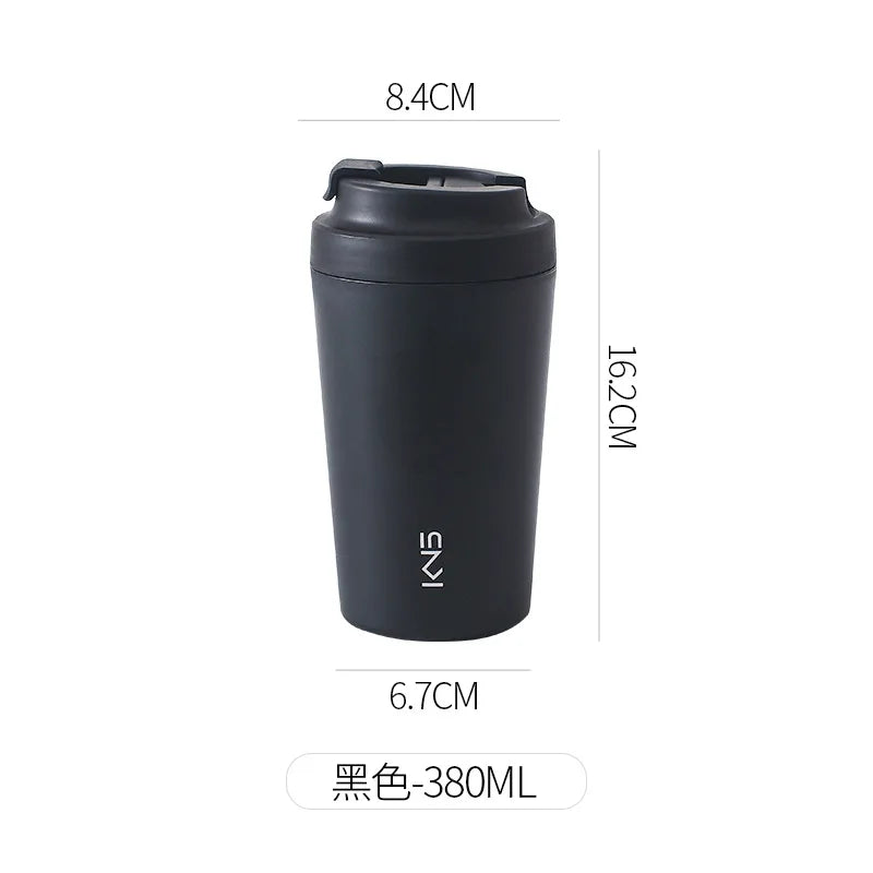 Purilite Select – 380ML Ceramic Coffee Mug with Lid (Modern Minimalist Style)