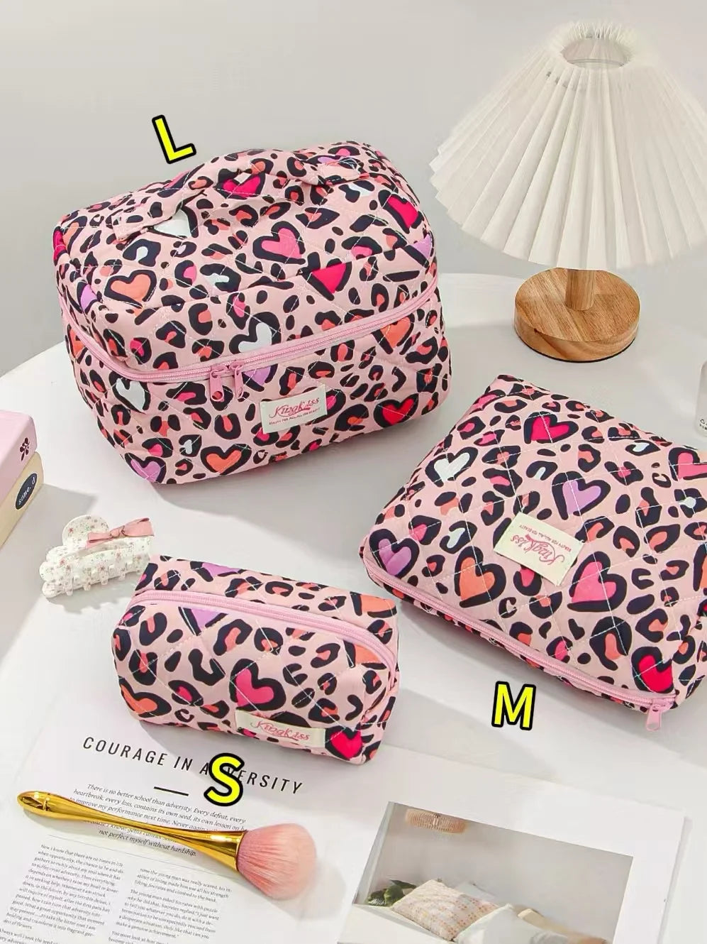 Purilite Select Quilted Cotton Makeup Bag
