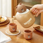 Ceramic Teapots and Cups Tea Set with One Pot and Two Cups Set Kung Fu Tea Set Household Cool Water Pot Tea Cup Combination - PuriLite