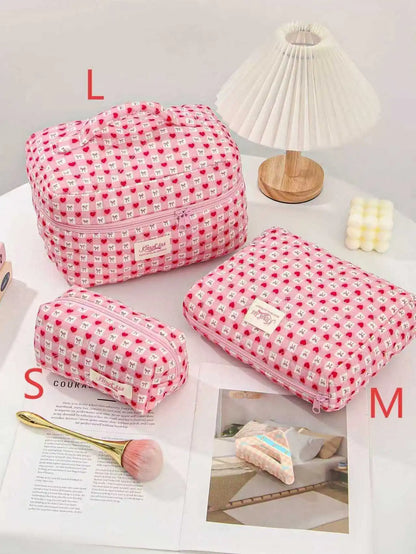 Purilite Select Quilted Cotton Makeup Bag