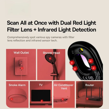 Purilite Select Mini Security Alarm Detector Portable Sound Sensor Anti-Theft Door Window Monitoring Device with Multi Detection Modes