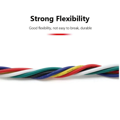 Purilite Select UL1007 PVC Insulated Stranded Wire Kit 30AWG / 28AWG / 26AWG / 24AWG / 22AWG / 20AWG / 18AWG / 16AWG 5-Color Electrical Hook-Up Cable Set