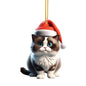 Purilite Select™ 2025 Christmas Ball Cat Ornament Funny 2D Acrylic Hanging Decoration