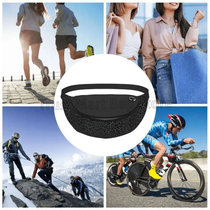 Purilite Select Black Leopard Print Fanny Pack