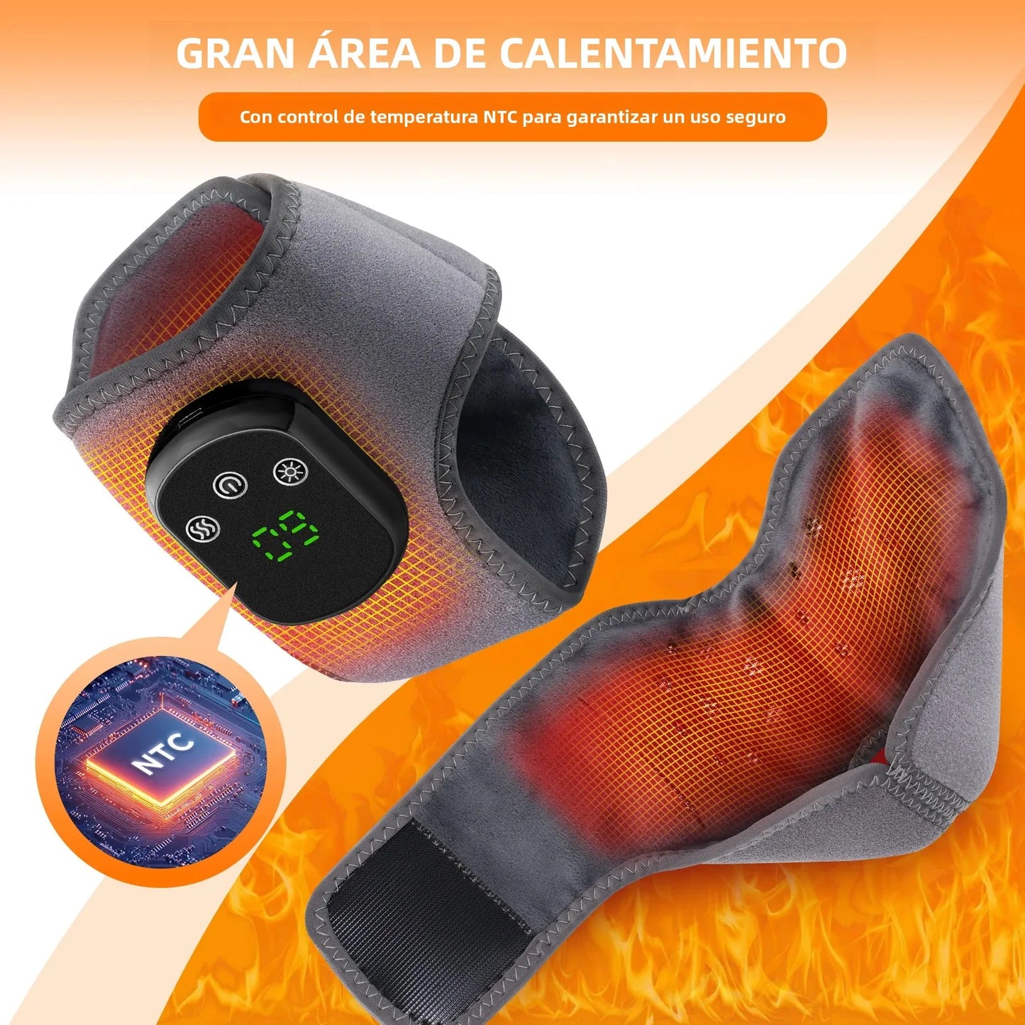 Purilite Select FlexTherm™ Electric Ankle & Foot Massager – 5-Level Heat + Vibration Therapy for Pain Relief & Joint Recovery