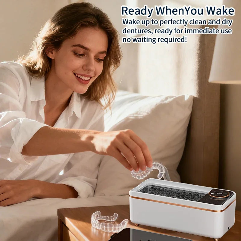 Purilite Select 45KHz Ultrasonic Cleaner, Multifunctional Deep Cleaning Machine for Glasses, Jewelry, Dentures, Makeup Brushes & Small Accessories