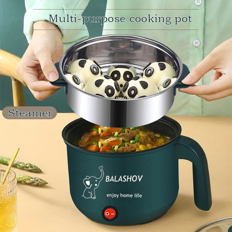 Purilite Select 1.8L Mini Electric Rice Cooker Single/Double Layer Non-Stick Multi Cooker with Timer and Heat Preservation - PuriLite