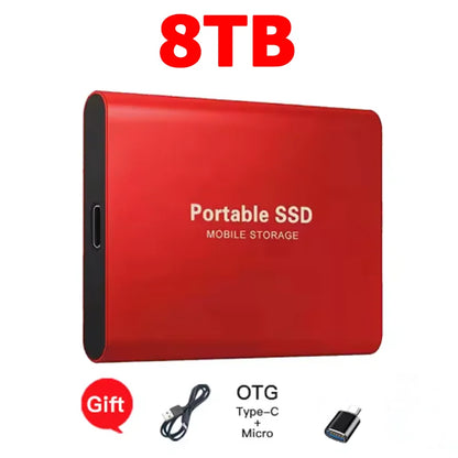 Purilite Select 16TB Portable SSD USB-C External Solid State Drive | High-Speed USB 3.1 Storage Drive for Laptop, Desktop, Mac & Android File Backup